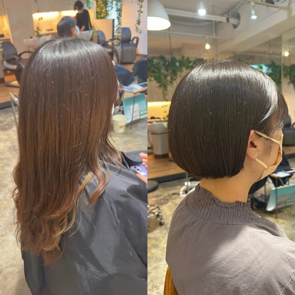 ショート カラー ヘアアレンジ グレージュ オレンジ ショートヘア 🇰🇷韓国ｽﾀｲﾙ ﾚｲﾔｰ/ayanaのヘアスタイル