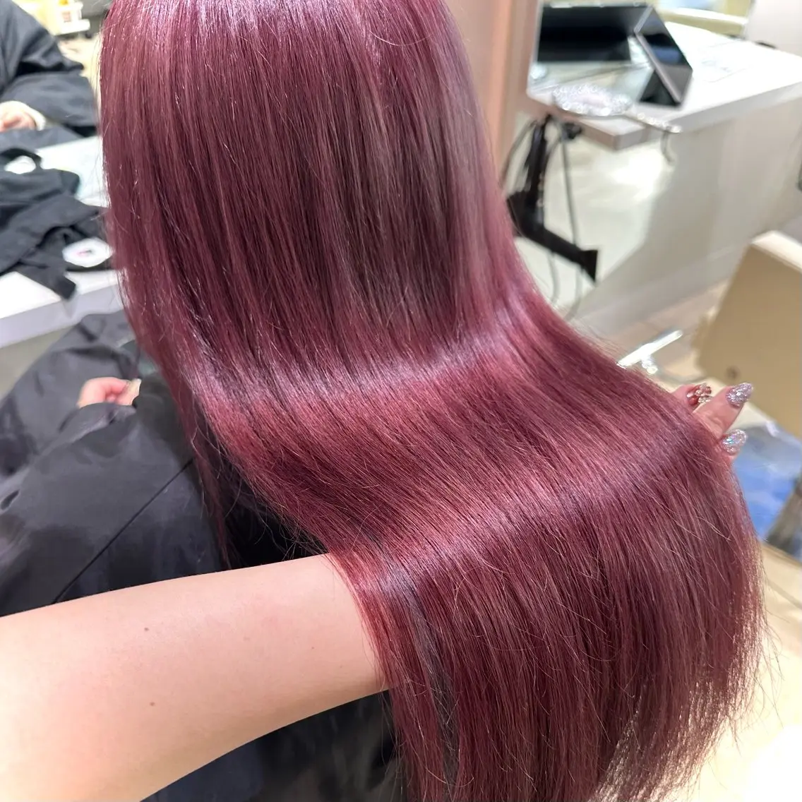 ロング ヘアカラー トリートメント 新宿/艶カラー 🎀韓国ヘアKANAのヘアスタイル