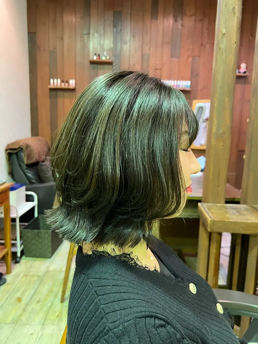 ミディアム 荻島 博大のヘアスタイル