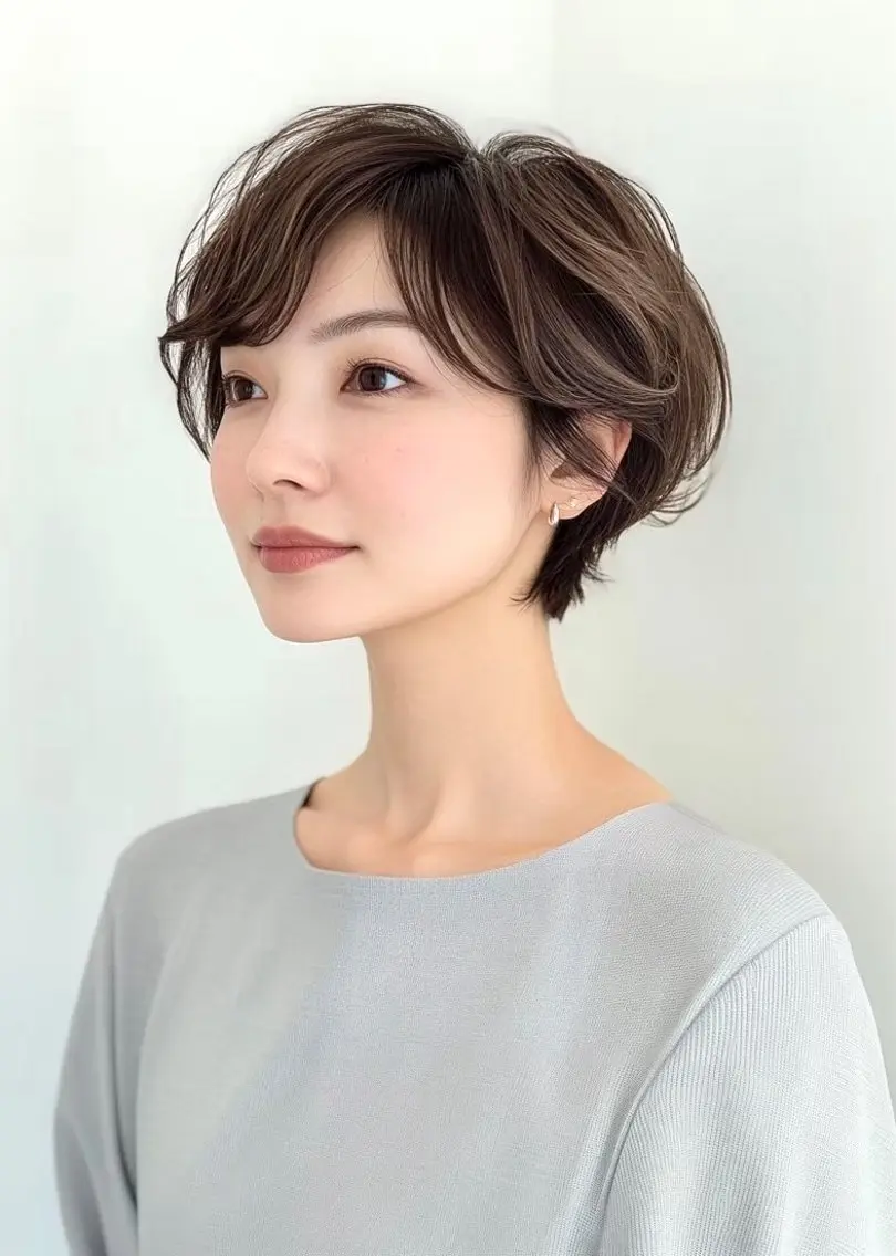 ショート パーマ パーマ 艶カラー/パーマ /RIKUのヘアスタイル