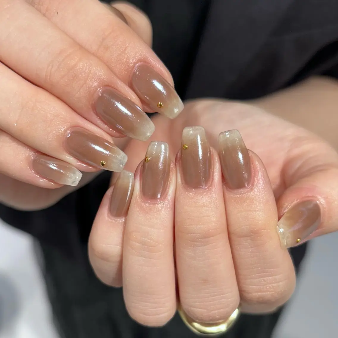 ネイル ブラウン CLALA Makoのネイルデザイン