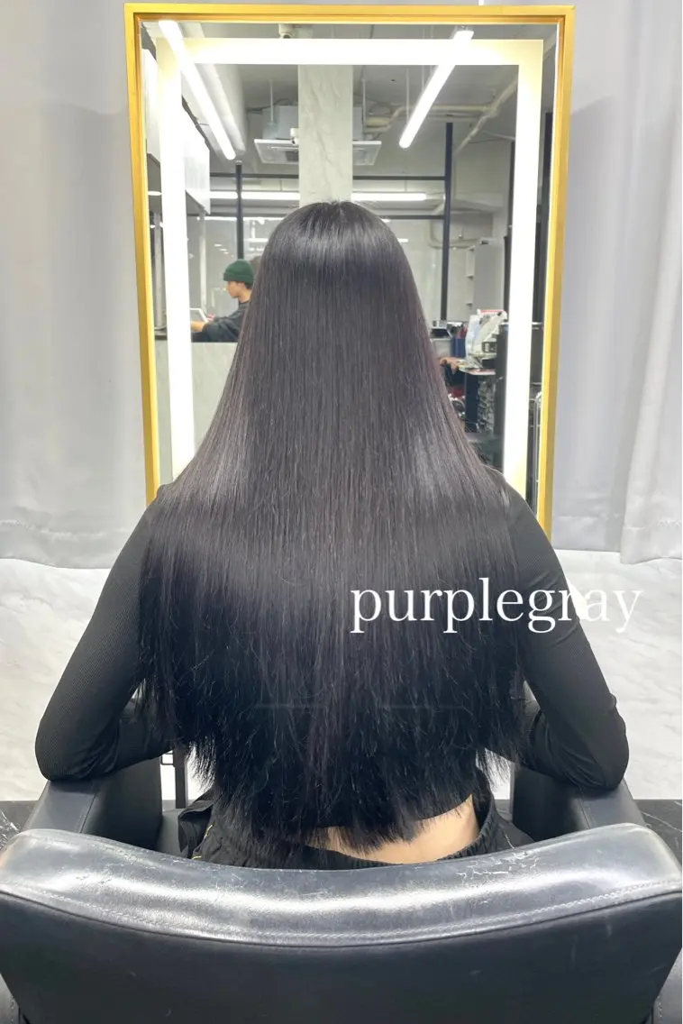 ロング カラー カット ヘアカラー トリートメント エクステ🩵ブリーチ 韓国ヘア🩵KAEのヘアスタイル
