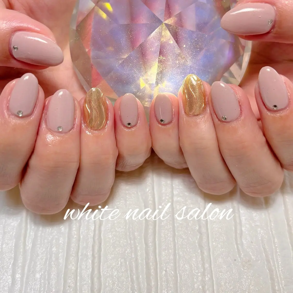 ネイル フットネイル ラメ(グリッター) ハンドネイル white nail salonのネイルデザイン