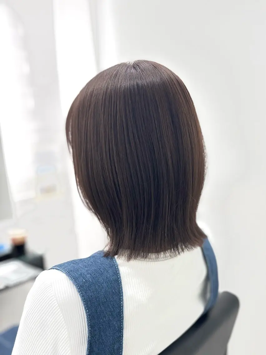 ミディアム ボブレイヤー アッシュ ボブ レイヤーカット 髪質改善🫧艶カラー 🫧💙佐藤真優のヘアスタイル