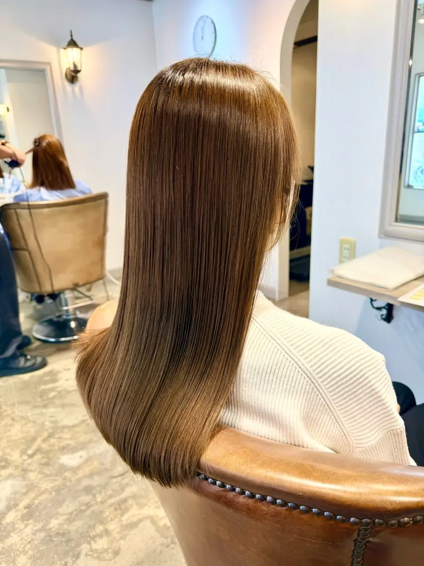 ロング 髪質改善 ヘアカラー 髪質改善/似合わせ /芝 圭佑のヘアスタイル