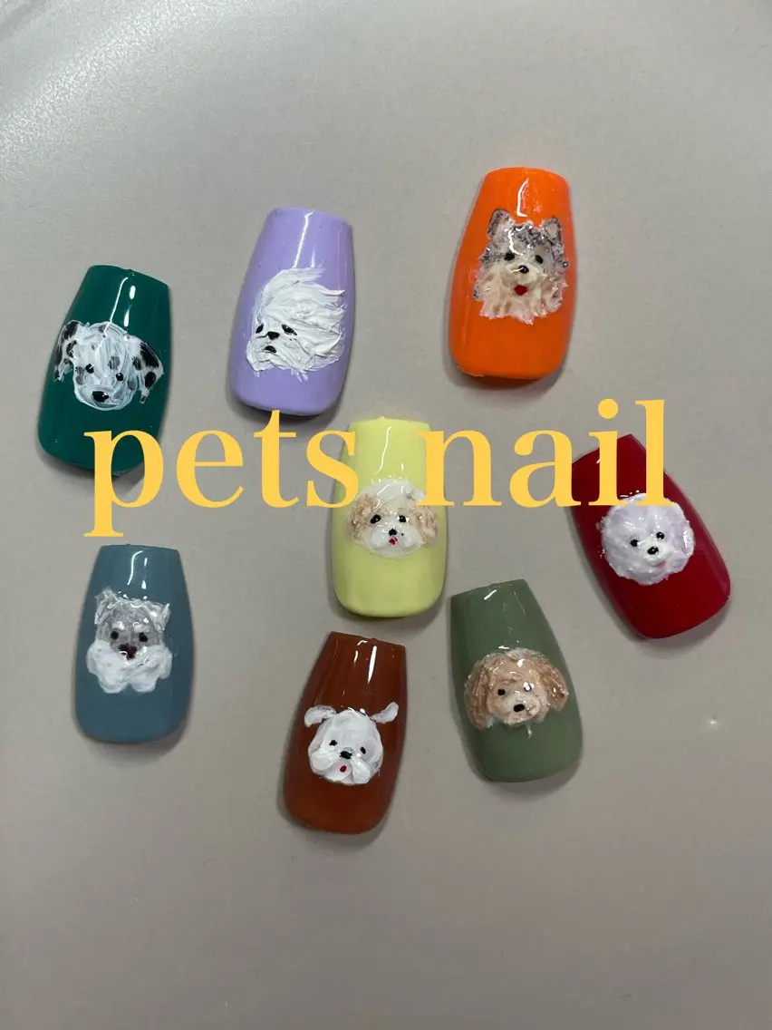 ミディアム ハンドネイル LBnail.sae /おえかきネイルのネイルデザイン