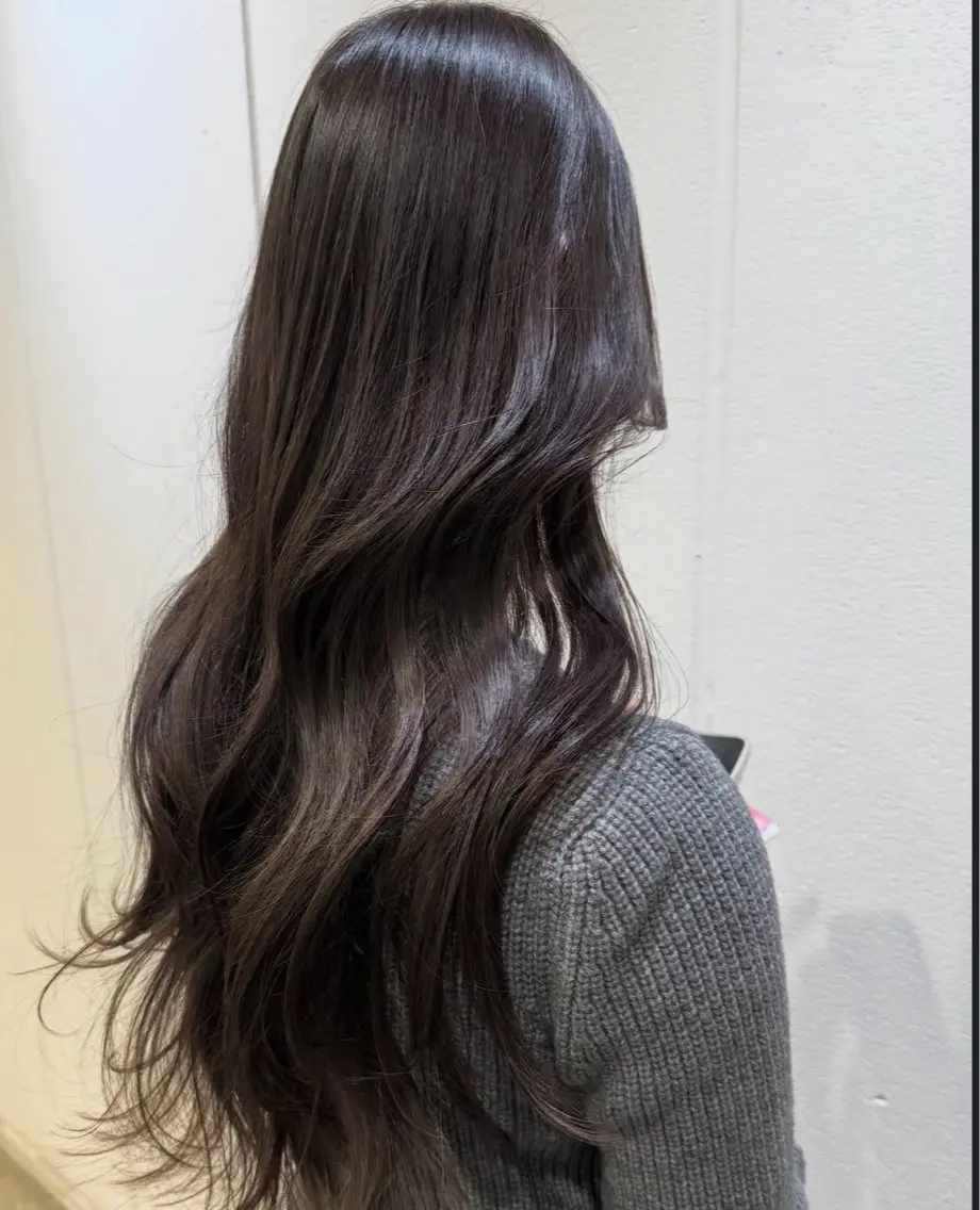 ロング カラー カット ヘアカラー トリートメント Lolonois梅田 /Okazaki:)のヘアスタイル