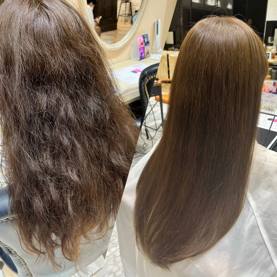 ☂️梅雨の時期おすすめ☂️ ✨髪質改善縮毛矯正+髪質改善システムトリートメントの写真