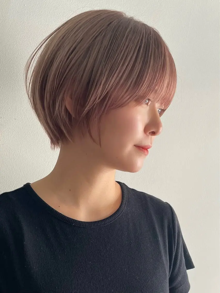 ショート 艶々ブリーチ職人🎀 あげは💖のヘアスタイル