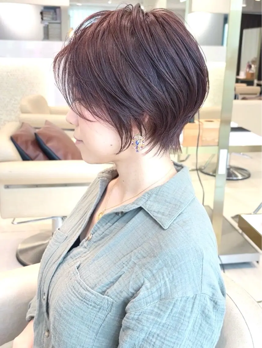 ショート カット ヘアカラー 💐ショート/レイヤ ー💐荒砂のヘアスタイル