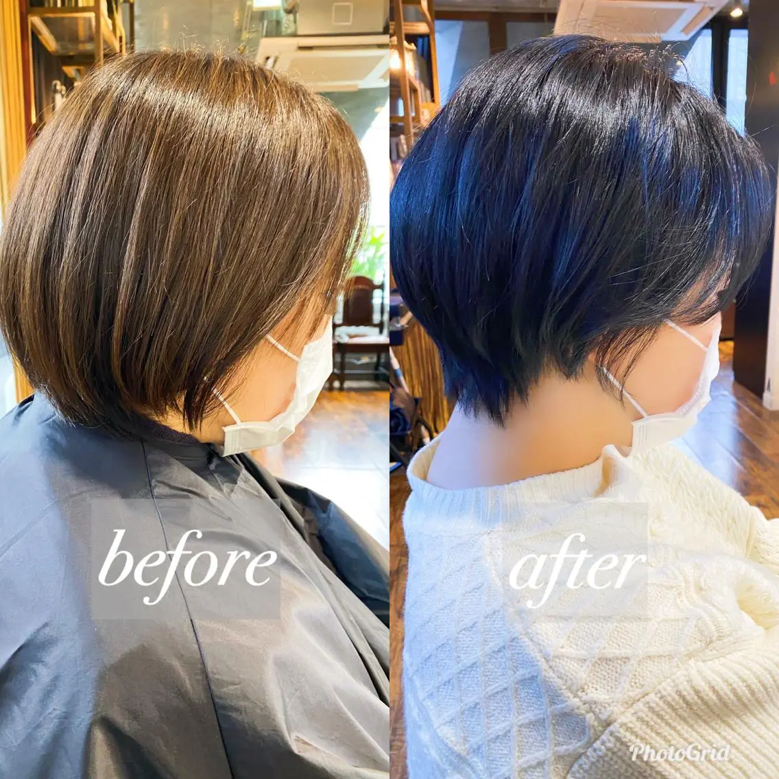 ショート カット ヘアカラー トリートメント ヒラヤマ ユウスケのヘアスタイル