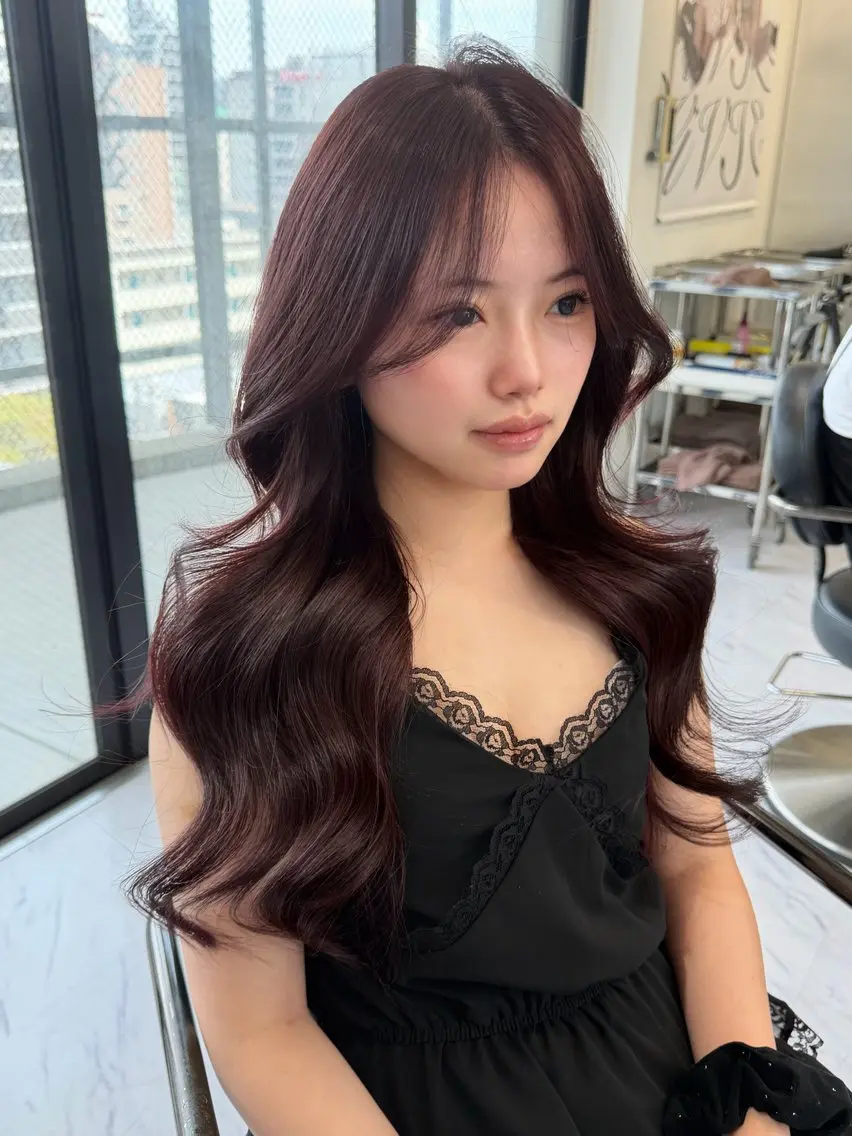 ロング カラー カット ヘアカラー トリートメント ヘアセット Rita/髪質改善/ ブリーチなしWカラーのヘアスタイル