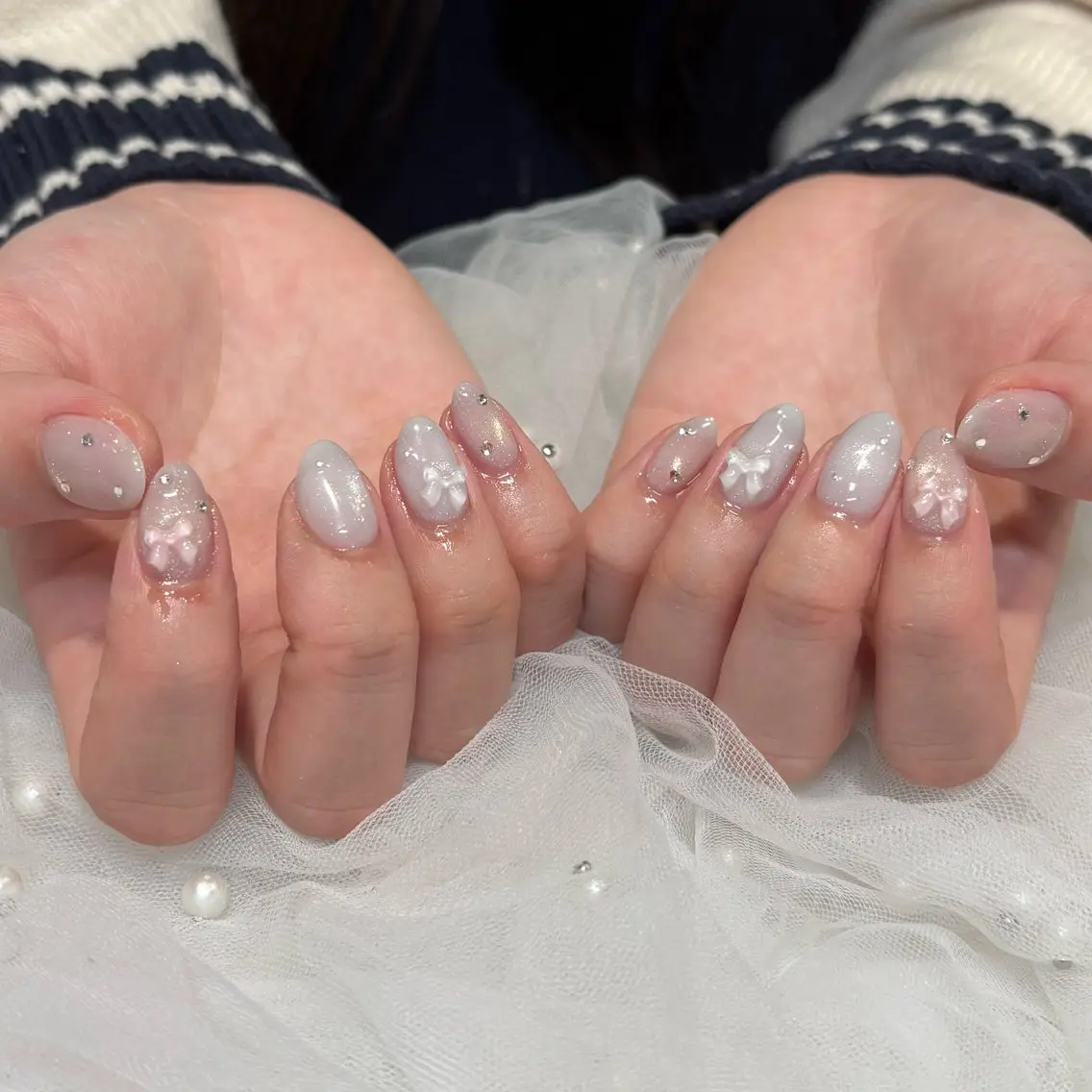 ネイル ピンク ハンドネイル 荒巻 めいのネイルデザイン