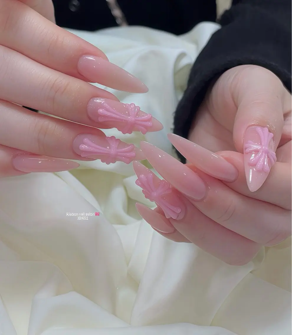ネイル ハンドネイル RibbonNail 南堀江のネイルデザイン