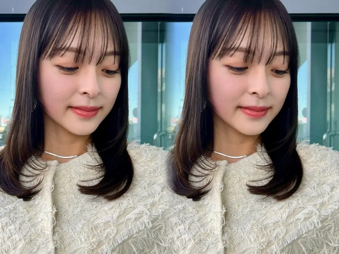 セミロング カラー カット ヘアカラー トリートメント chic channel伊藤のヘアスタイル