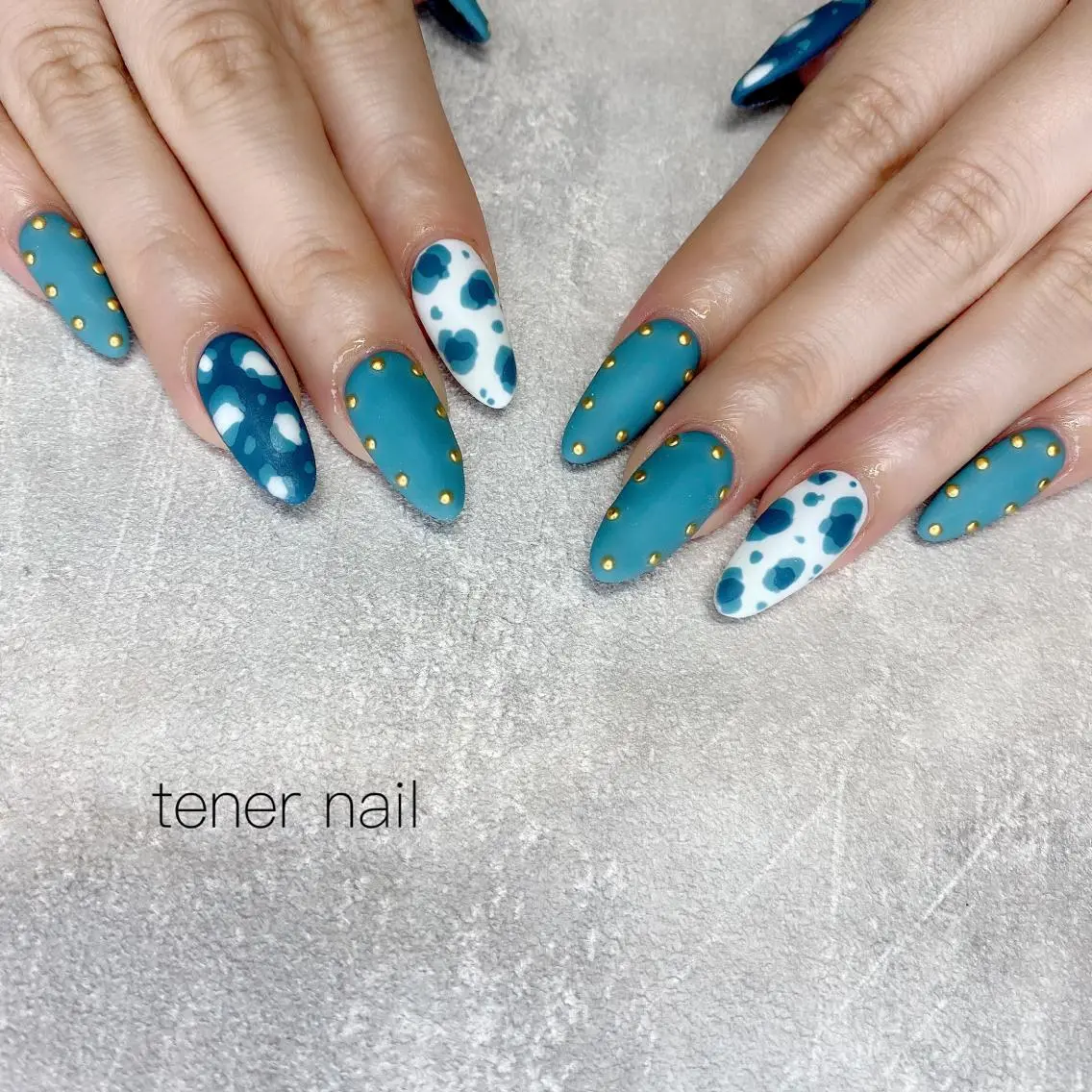 ネイル アニマル柄 マットネイル テネルネイル tener nailのネイルデザイン