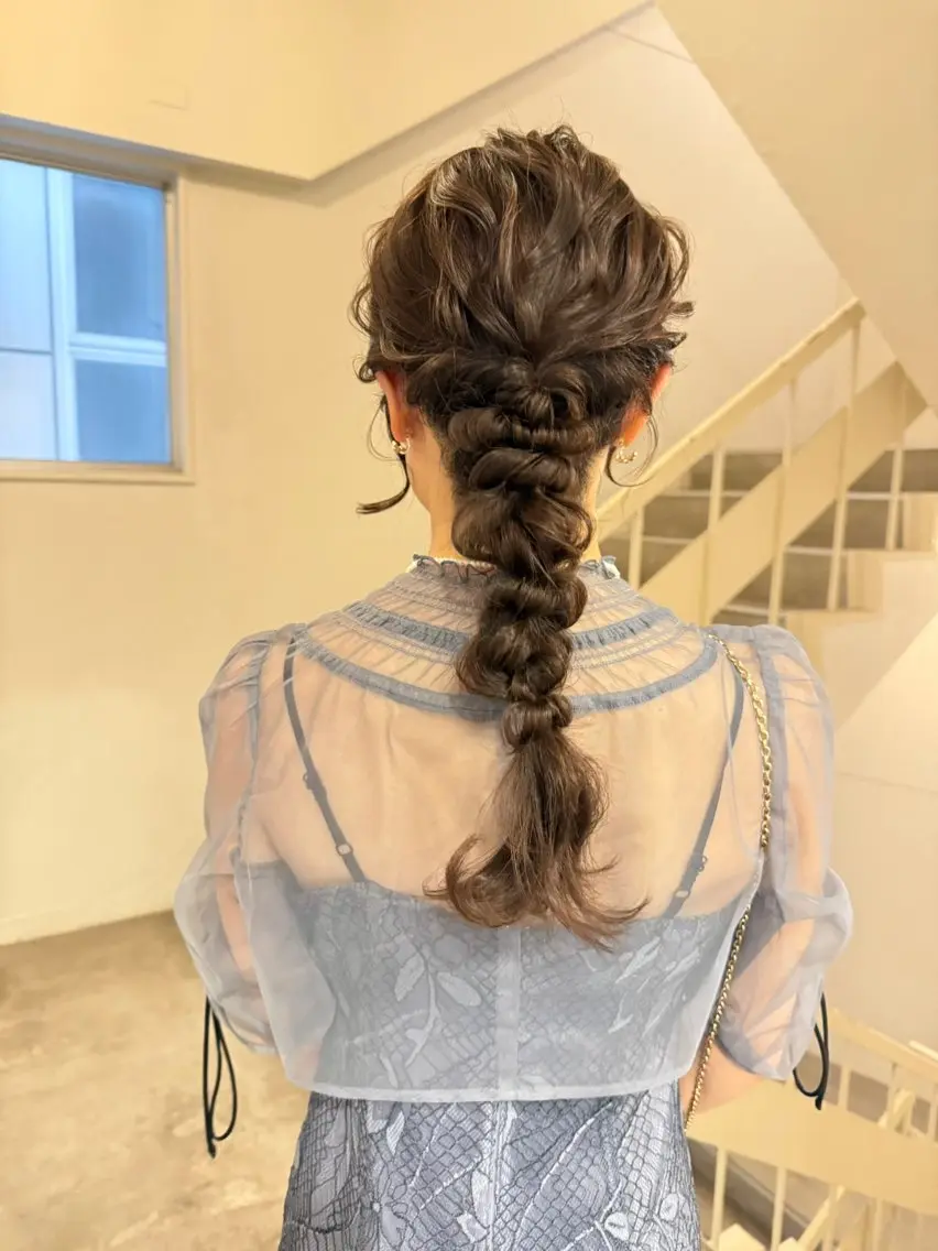 ロング ヘアアレンジ ロング ヘアセット 谷川 未来のヘアスタイル