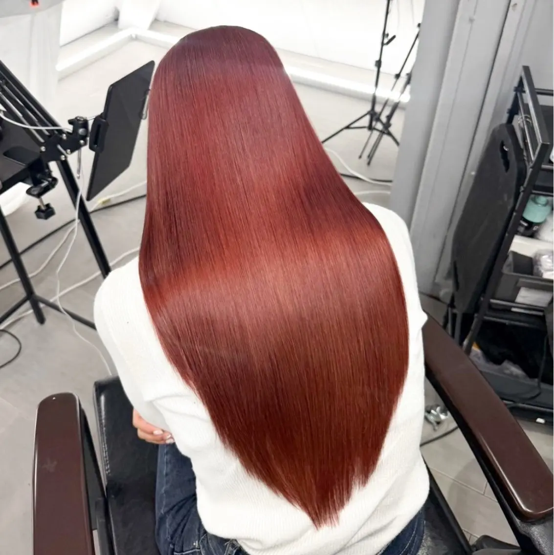 ロング カラー ブリーチ ヘアカラー トリートメント RIN 中明度韓国ヘアのヘアスタイル