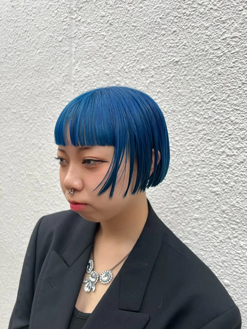 ショート カラー ヘアカラー トリートメント よしだ とおいのヘアスタイル