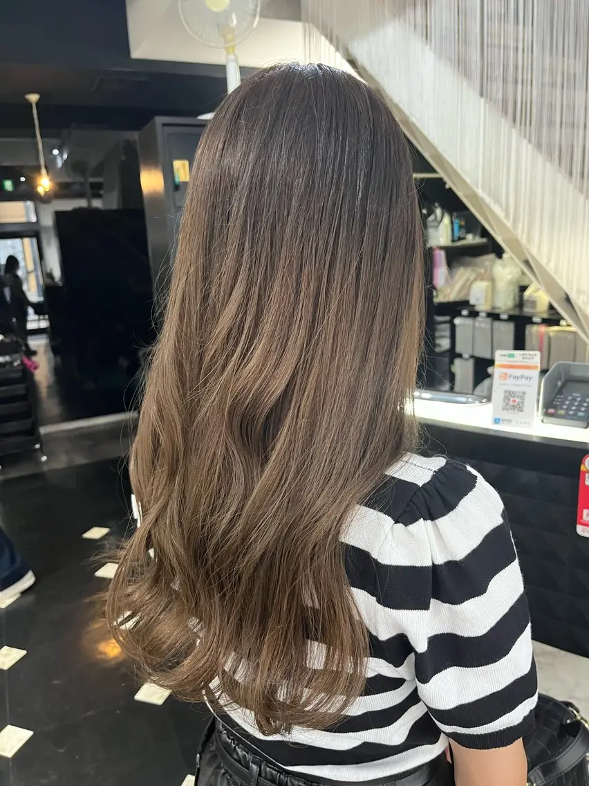ロング 韓国風ヘア yuki🌼 Hip's decoのヘアスタイル