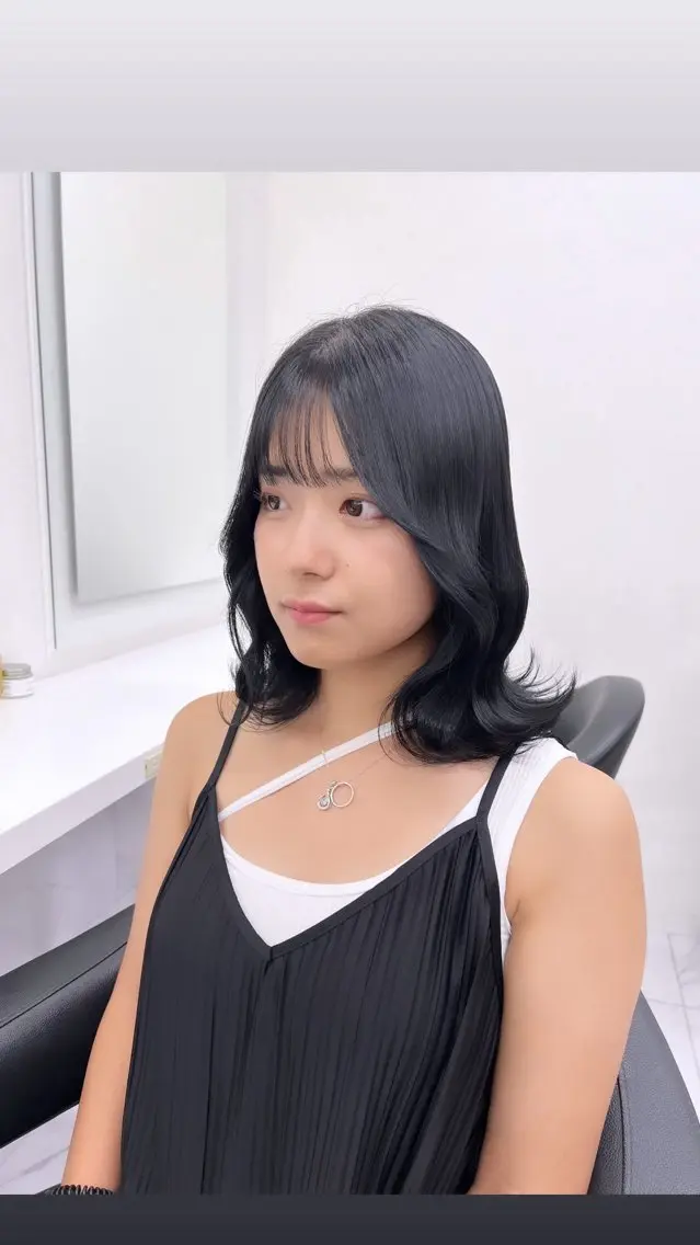ミディアム カラー パーマ ヘアアレンジ メンズ 上品＆韓国風 🥀海心🥀のヘアスタイル