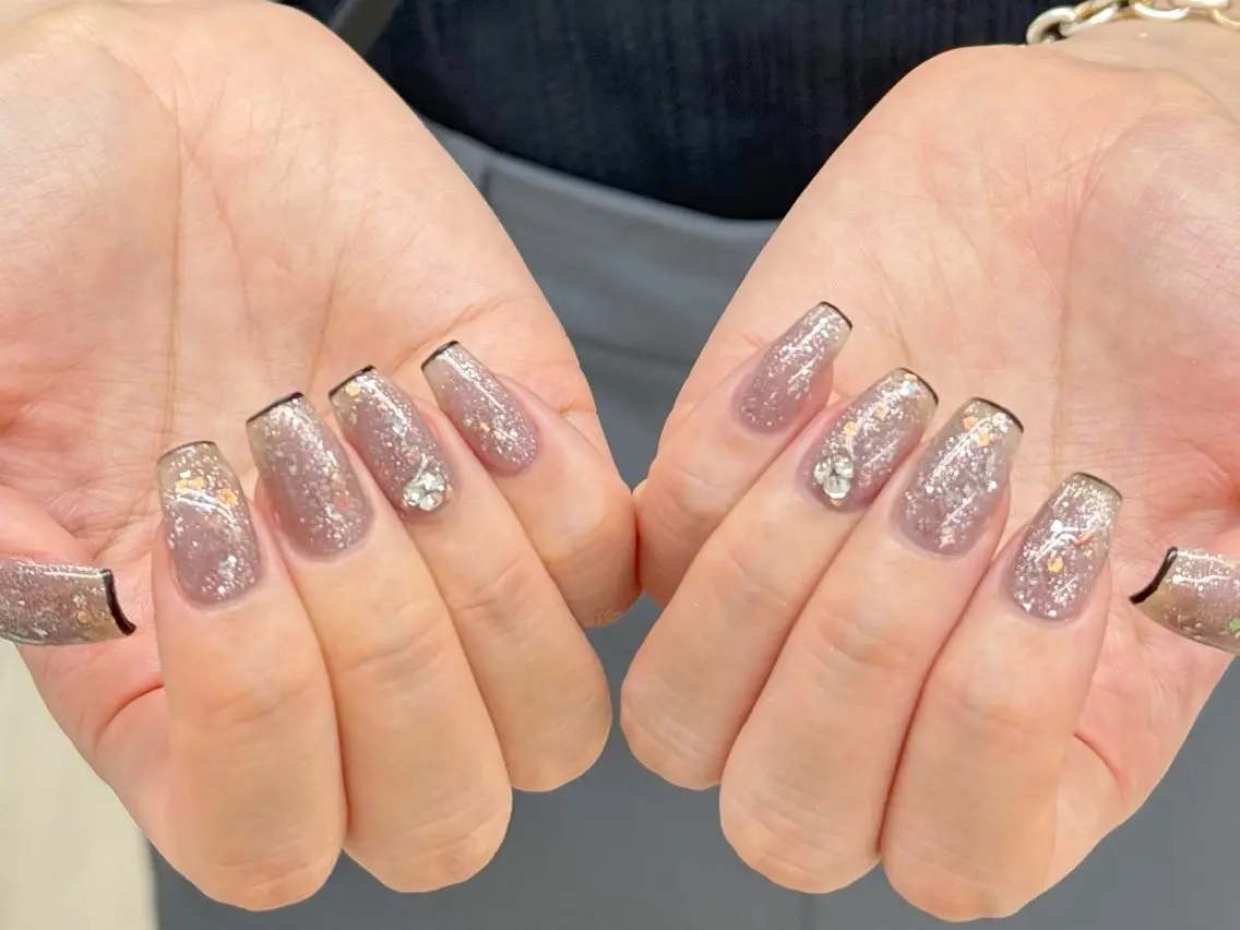ネイル 長さ出し フットネイル ジェルネイル マグネットネイル 持ち込み ハンドネイル ハンドケア Ocean Nailのネイルデザイン