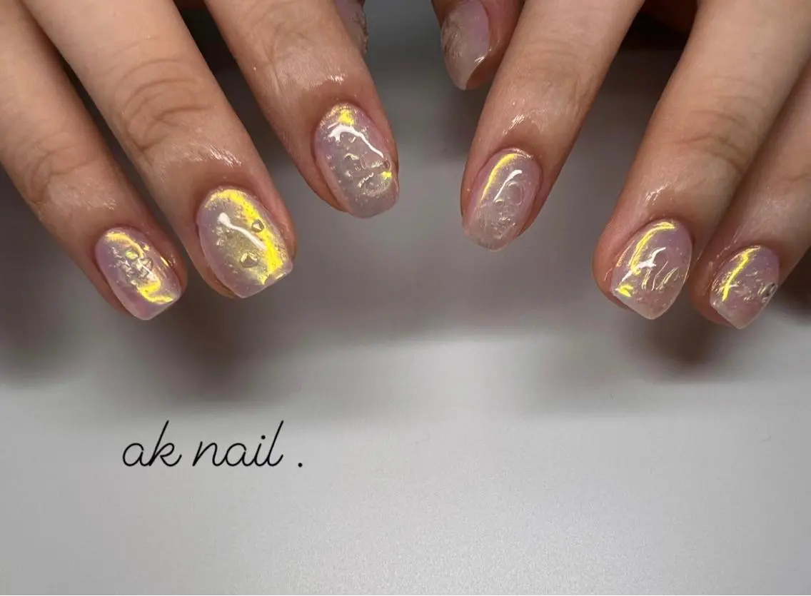 ショート ネイル ハンドネイル ak nail .のネイルデザイン