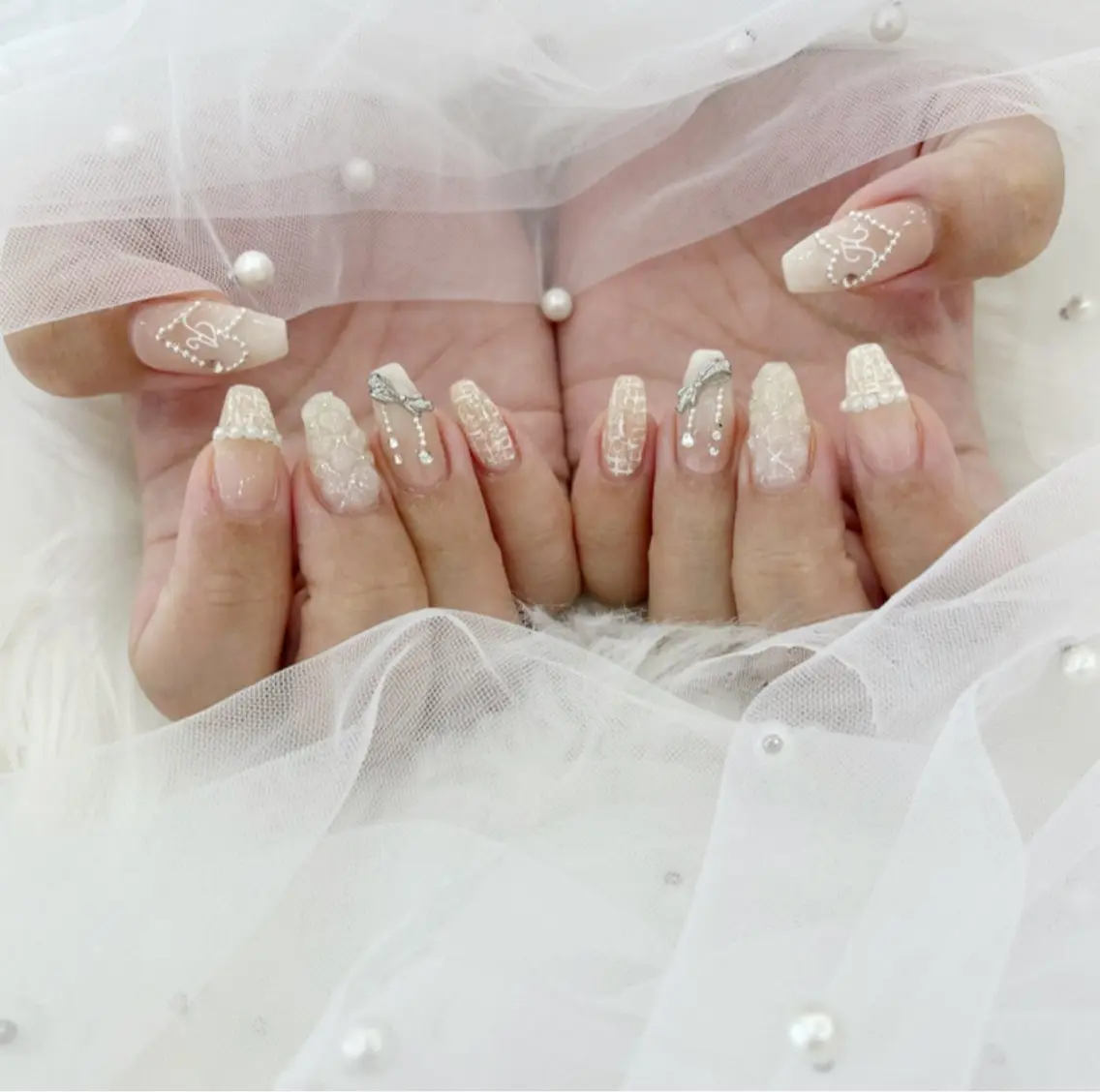 ネイル 長さ出し フットネイル ジェルネイル 韓国ネイル マグネットネイル #Amin nail salonのネイルデザイン