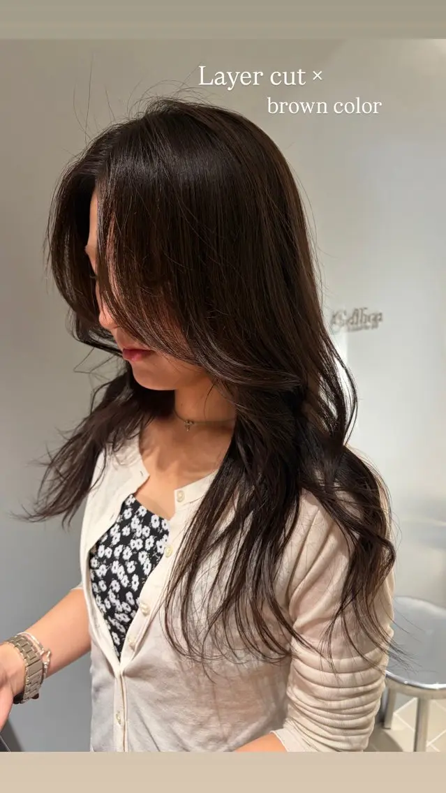 セミロング カット ヘアカラー トリートメント ヘアセット 両国美容師/ ‎💐Kanaのヘアスタイル