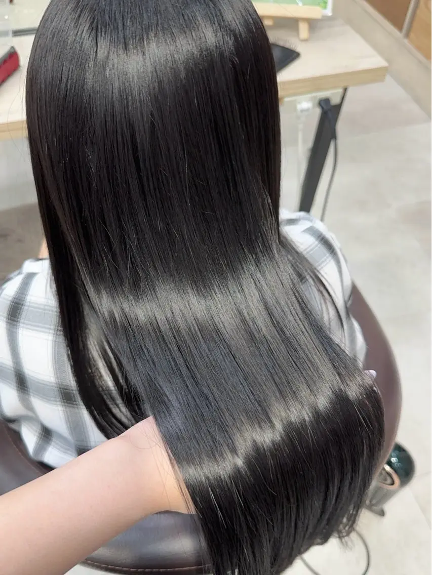 ロング 地毛風縮毛矯正/ ストンボブ❣️平山のヘアスタイル