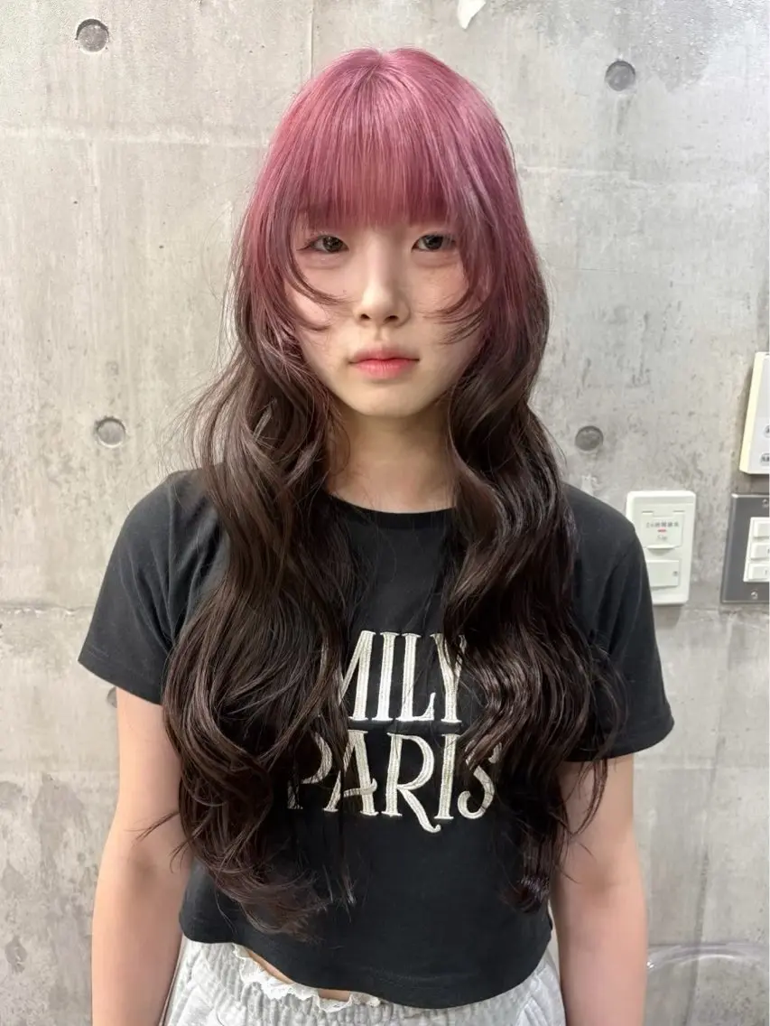 ロング カラー ヘアアレンジ ヘアカラー 🌈【🎀ヘアデザイ ナー🎀】✨ノン✨のヘアスタイル