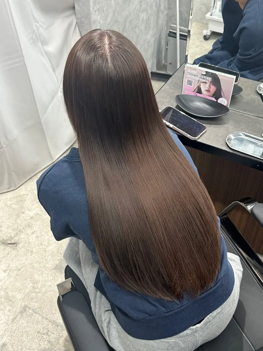 ロング カラー ブリーチ ブラウンカラー 透明感カラー カット ヘアカラー トリートメント 透明感/美髪カラー ダブルカラー/ユウゴのヘアスタイル