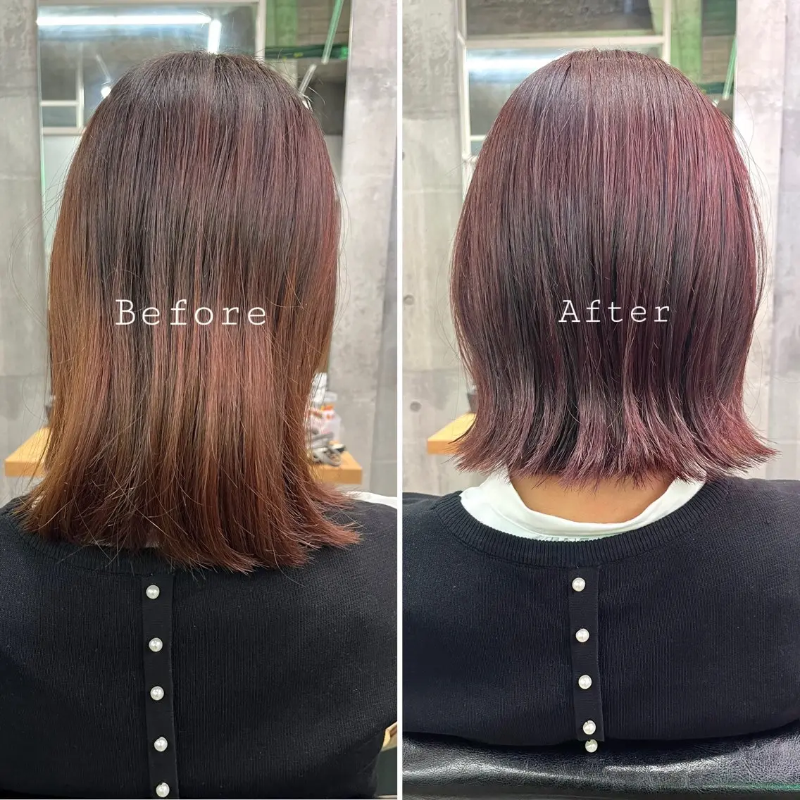 ミディアム カラー 🤲ヘッドスパ🤲 たにぐちあつし🤲のヘアスタイル