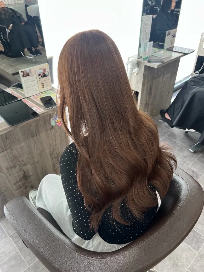 ロング カラー ヘアカラー トリートメント さなつ/ カラーモデル募集中のヘアスタイル