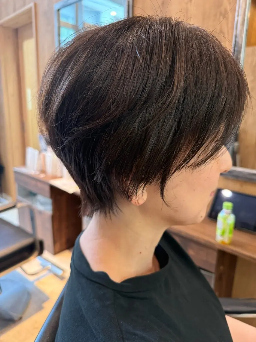 ショート ショートヘア カット ヘアカラー トリートメント Okazaki Tatsuyaのヘアスタイル