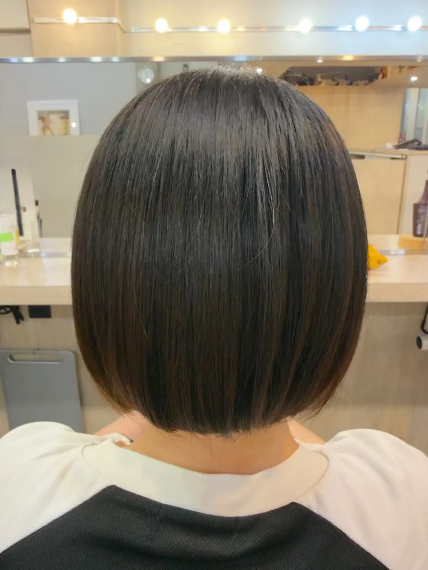 ショート 縮毛矯正 吉野 可林のヘアスタイル