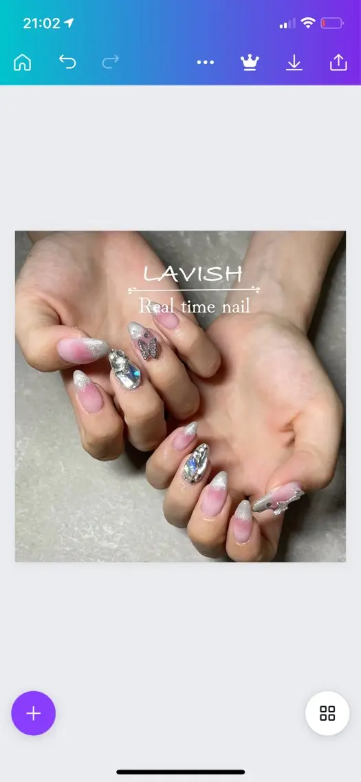 ネイル LAVISH 大和店 emi・:*+のネイルデザイン