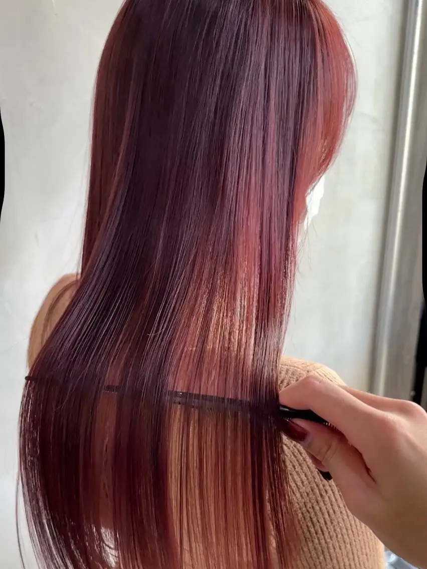 セミロング カラー カット ヘアカラー トリートメント 健太郎 髪質改善/透明感のヘアスタイル