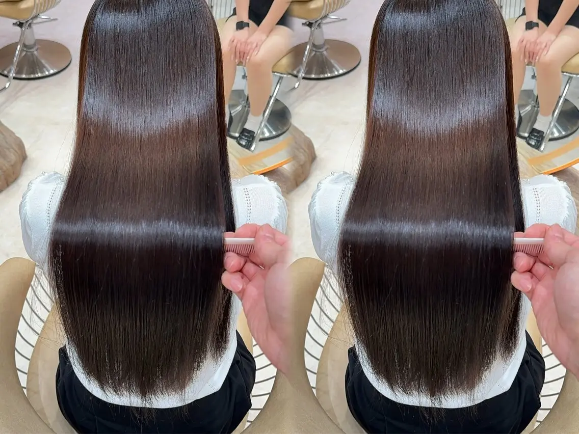 セミロング カラー カット ヘアカラー 縮毛矯正 縮毛矯正✨🫧 レイヤー川村利幸のヘアスタイル