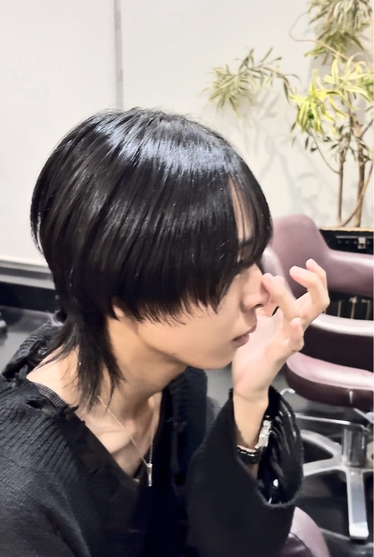 メンズ メンズウルフカット ウルフカット カット 縮毛矯正 トリートメント メンズヘアの達人 原田光のヘアスタイル