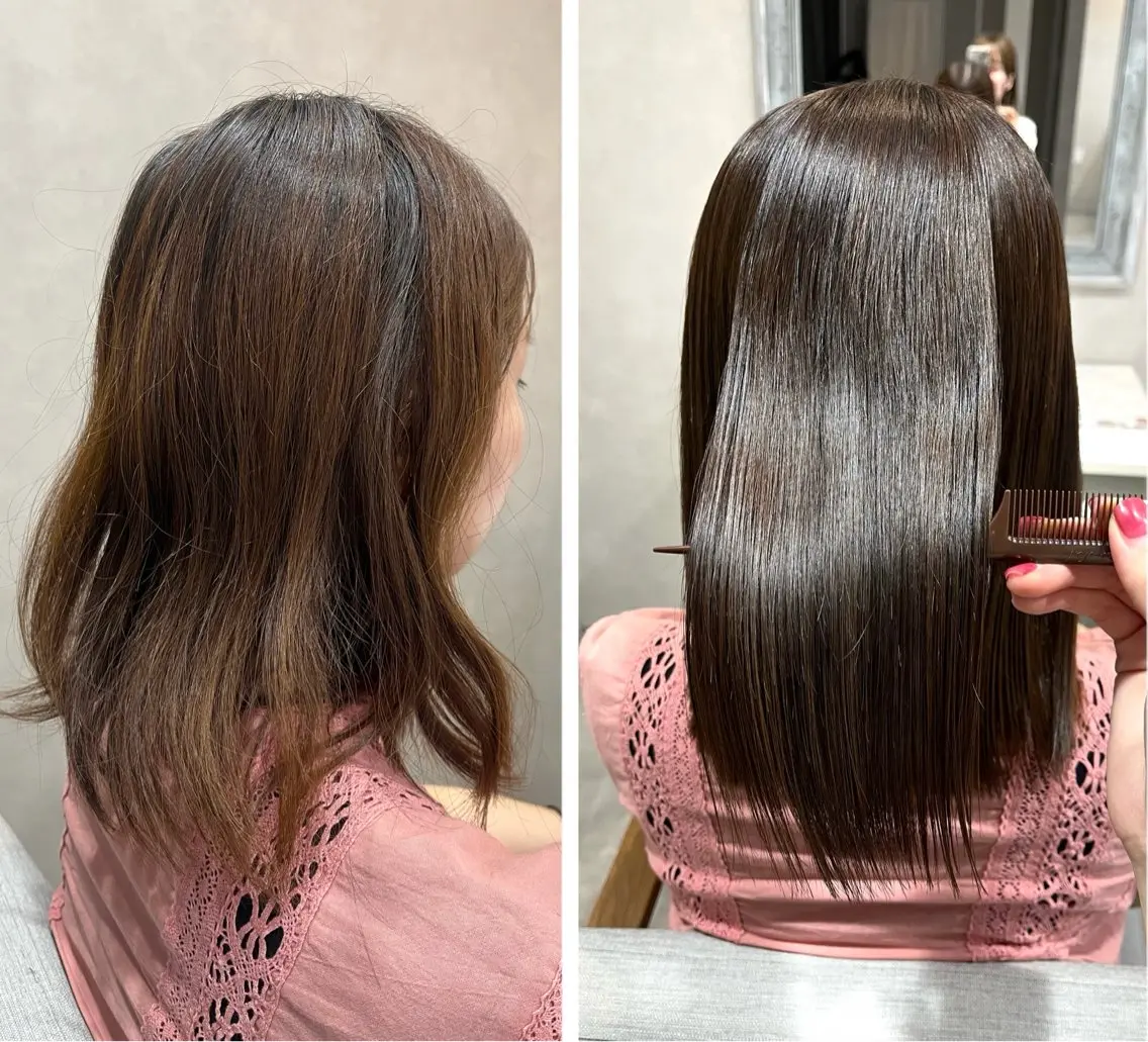 カラー カット ヘアカラー トリートメント 森 愛友のヘアスタイル