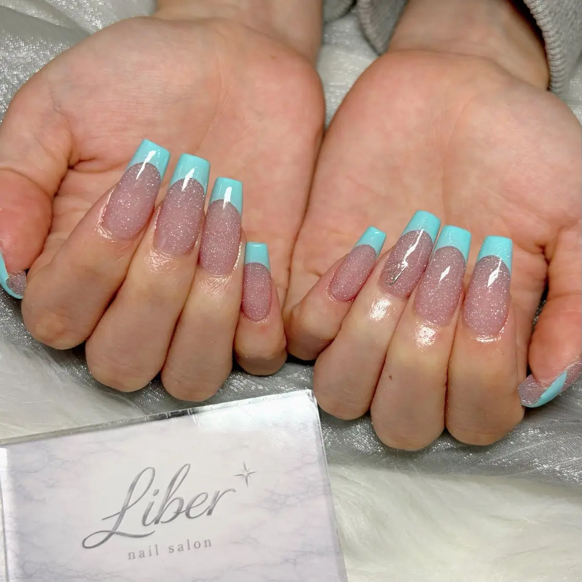 ネイル フラッシュネイル フレンチネイル Liber リベルのネイルデザイン