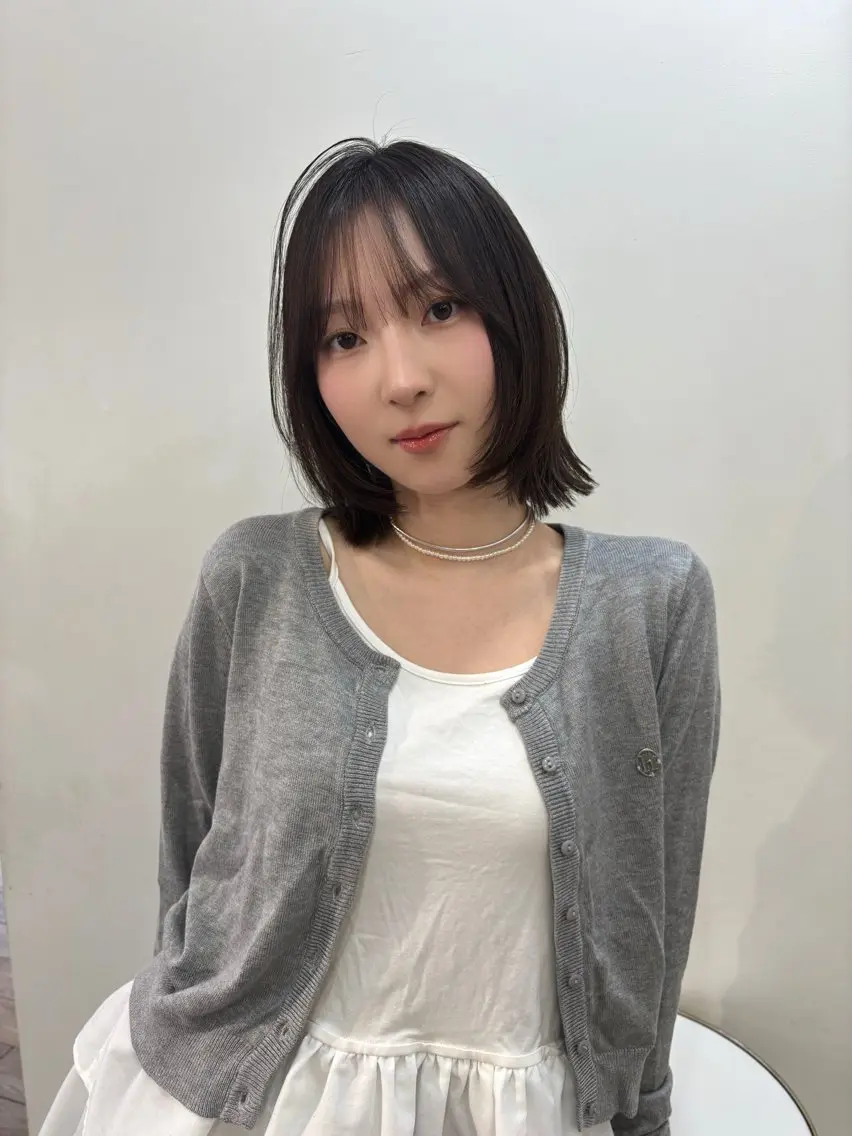 ミディアム カット ヘアカラー k-two ウエダカナミ🎀のヘアスタイル