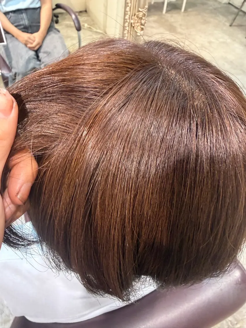 ショート ヘアカラー ユ ウカのヘアスタイル