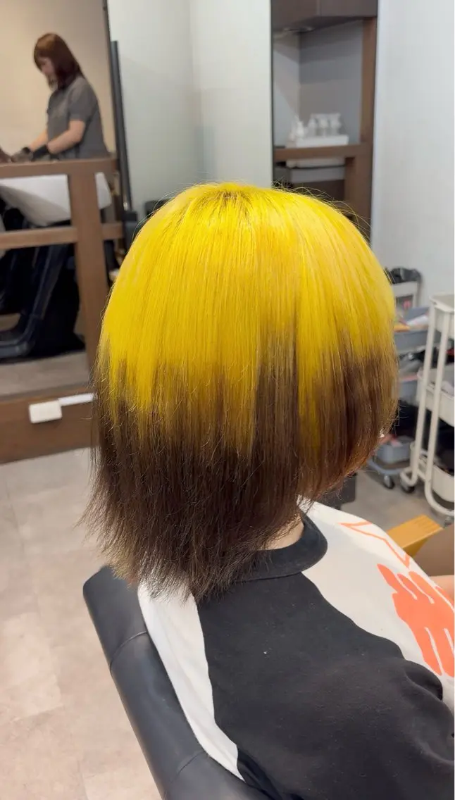 ロング カラー ブリーチ ブラウンカラー デザインカラー ハイトーンカラー イエローカラー ヘアカラー トリートメント 🏅ハイトーン🏅/ 🫧ブリーチ🫧/翔のヘアスタイル