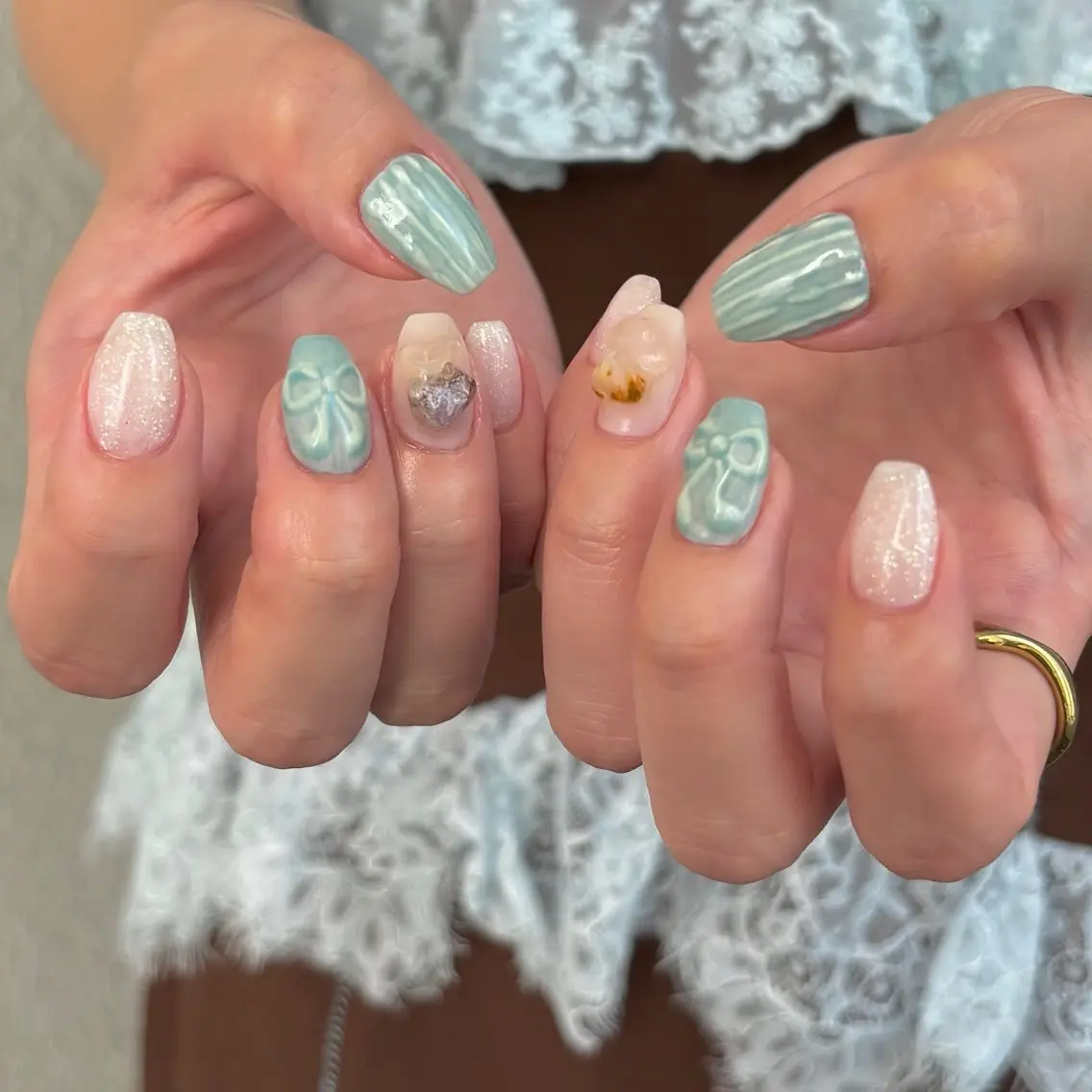 ネイル ハンドネイル Nailsalon BLOOM🌷 山崎のネイルデザイン