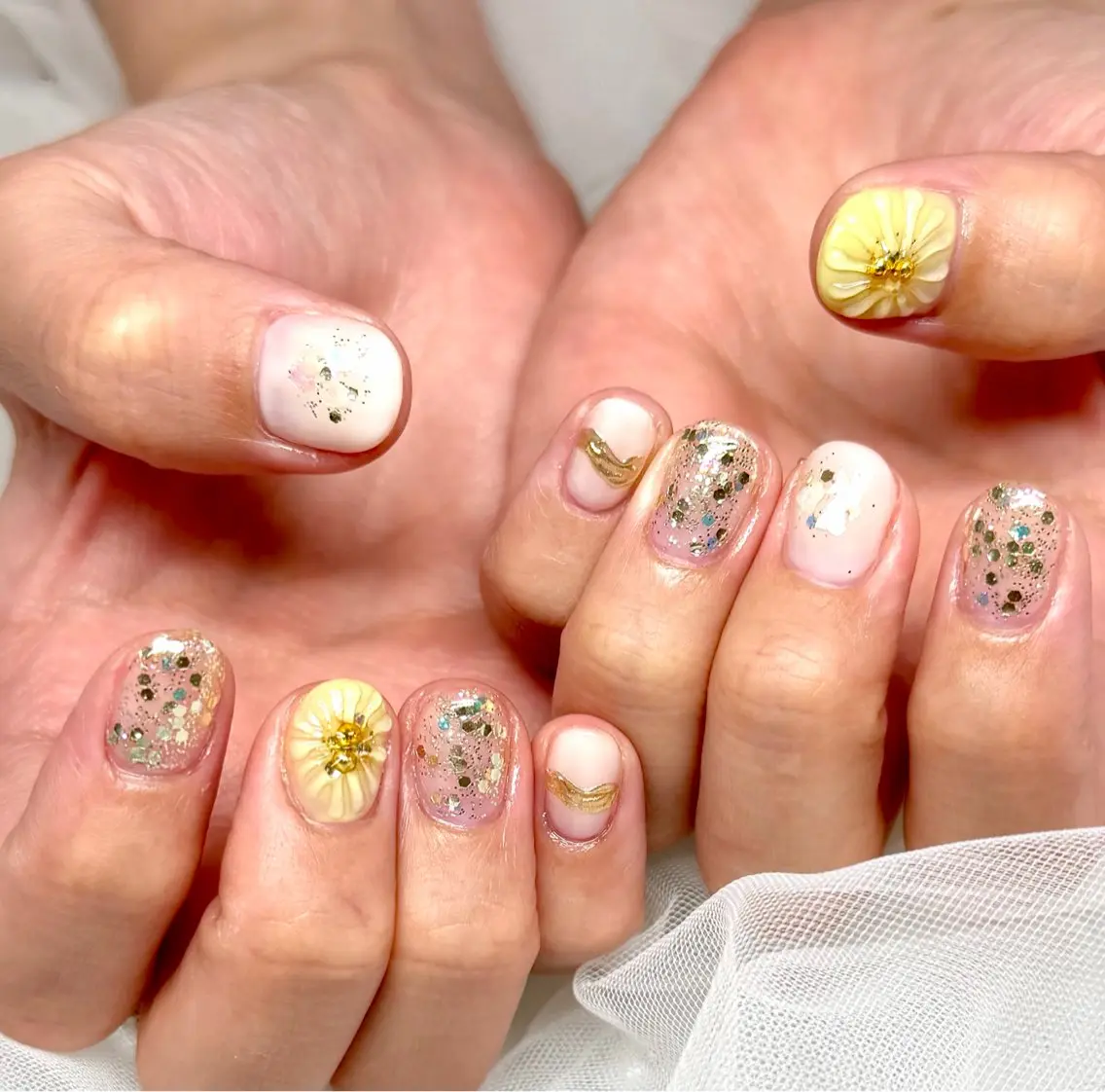 ネイル フラワーネイル ハンドネイル HazeGrass NAILのネイルデザイン