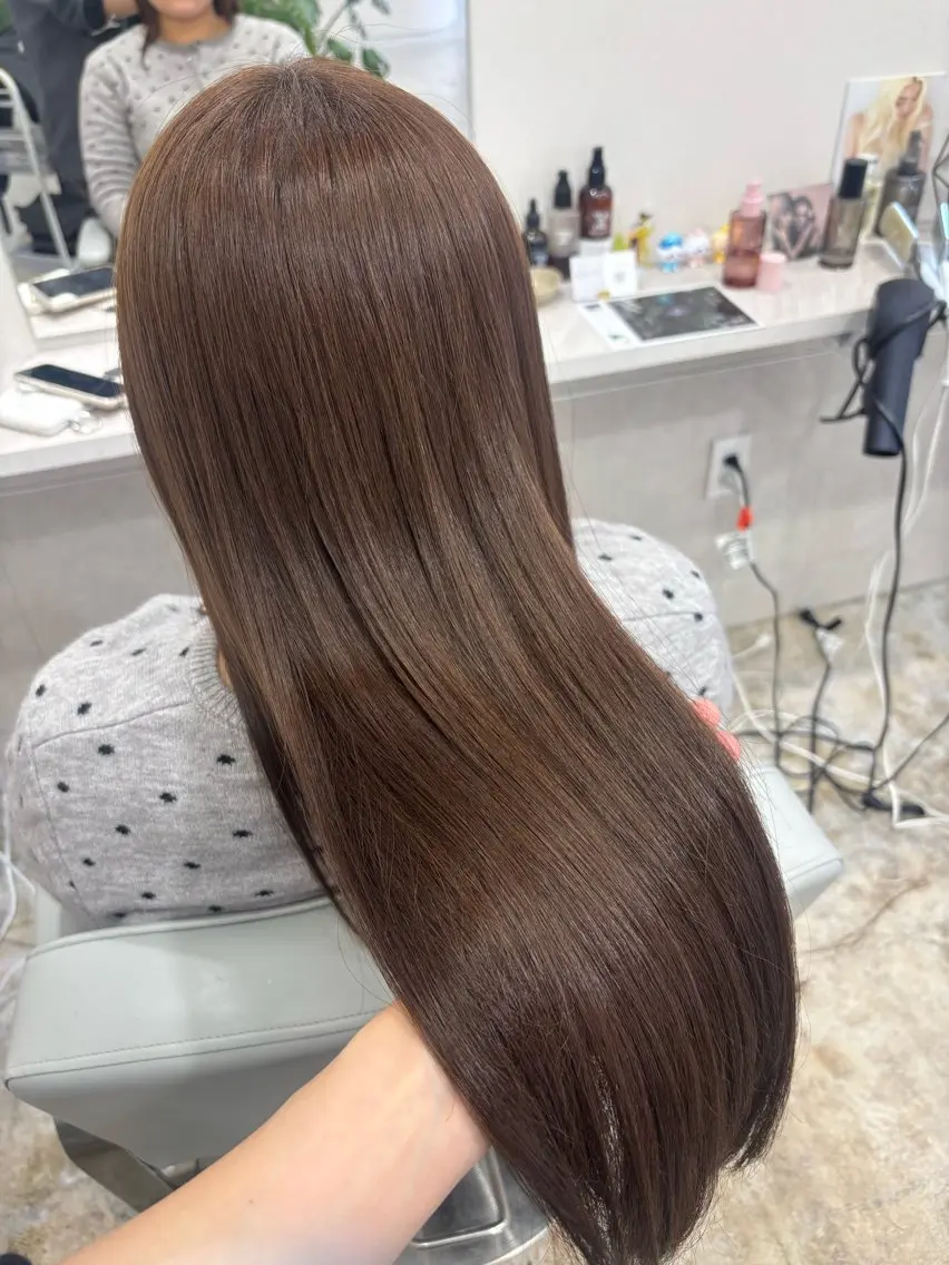 ロング カラー カット ヘアカラー トリートメント makoto⌇レイヤ ー⌇艶カラー🍒‎のヘアスタイル