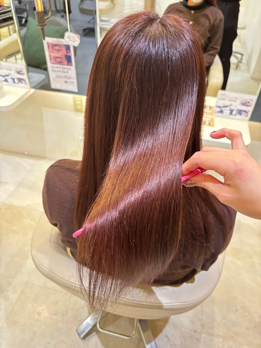 ロング 卒業式のヘアスタイル カット レイヤーカット /朝尾愛花のヘアスタイル