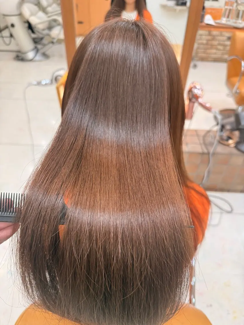 カラー ブラウンカラー ナチュラルブラウン ヘアカラー 艶カラー🎨✨️/ 小野 風桜のヘアスタイル